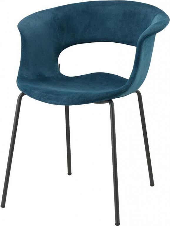Кресло пластиковое с обивкой Miss B Pop coated steel frame