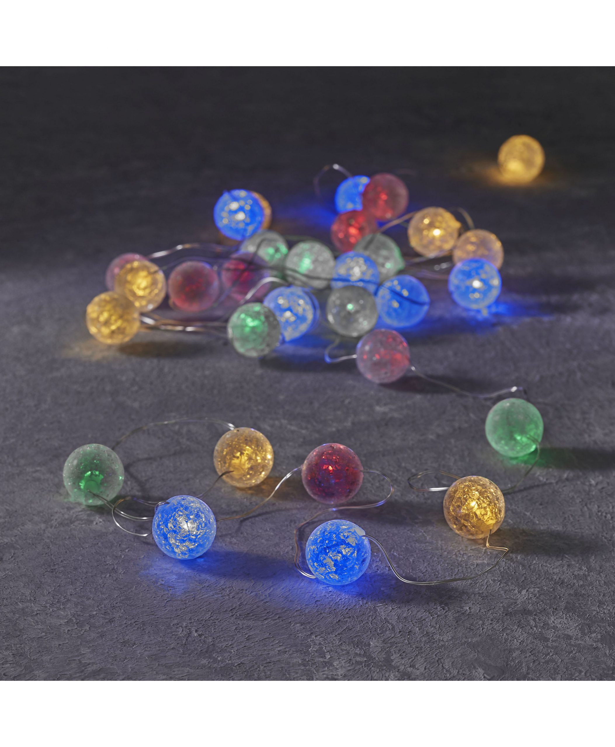 Гирлянда с разноцветными шариками Luca Lighting мультиклор (30 ламп, длина гирлянды 290см)
