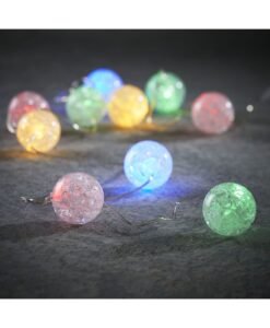 Гирлянда с разноцветными шариками на батарейках Luca Lighting мультиколор (10 ламп, длина гирлянды 90 см)