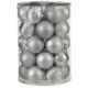 Набор пластиковых шаров 34шт Ø7cм серебро