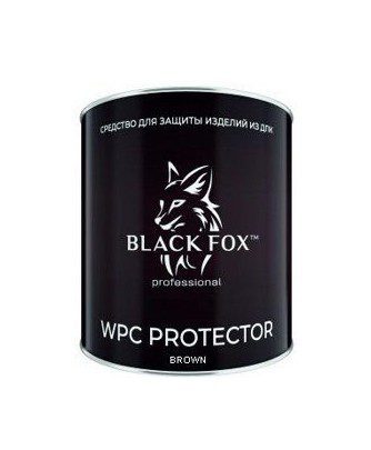 Масло-краска Black Fox Protector для террасной доски ДПК 2.5л, темно-коричневое