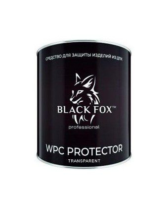 Масло-краска Black Fox Protector для террасной доски ДПК 2.5л, прозрачное