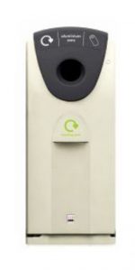 Урна для мусора Leafield Envirobin Maxi Recycling Bin (140л) - 81692 белая основа с желтым