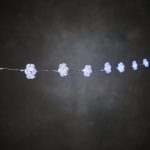 Гирлянда Снежинка на батарейках Luca Lighting теплый свет на серебристом проводе (20 ламп, длина гирлянды 190 см)