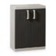 Тумба TOOMAX WOOD LINE S, 2-х дверная с 1 полкой, арт. 254, антрацит дверцы