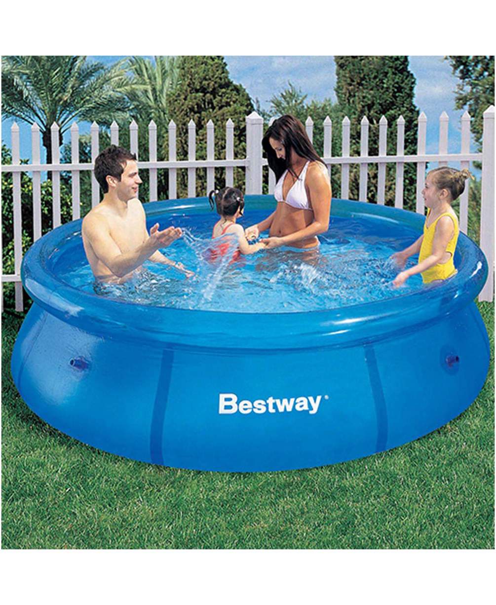 Бассейн BESTWAY 8x26 Fast Set Pool, с надувным бортом, 244х66см (57008)
