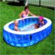 Бассейн BESTWAY 92x60x20 Elliptic Pool,надувной,семейный,+заплатка,размер 234х152х51см (54066b)