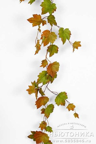 Декоративная гирлянда из осенних листьев, 120 см