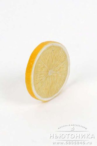 Элемент декора ломтик лимона, D=6 см