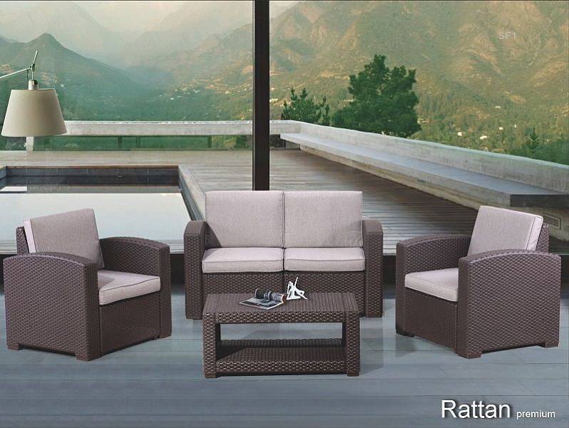 Комплект мебели RATTAN Premium 4, венге