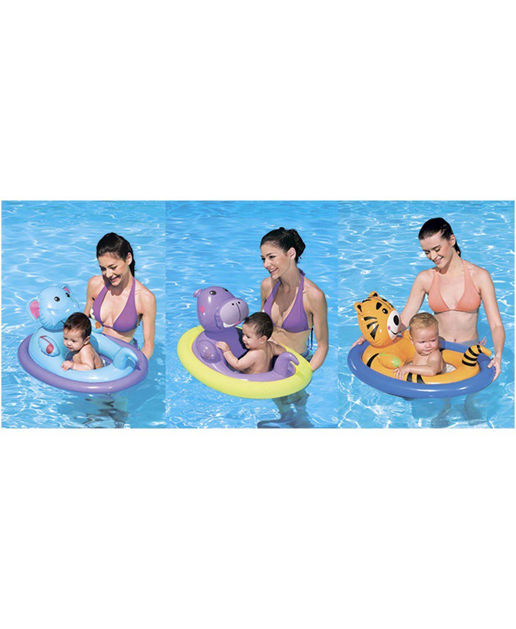 Круг BESTWAY 32"x22" Lil Animal Pool Float надувной с сидением, Животные 81х56см.от 3-6лет (34058b)
