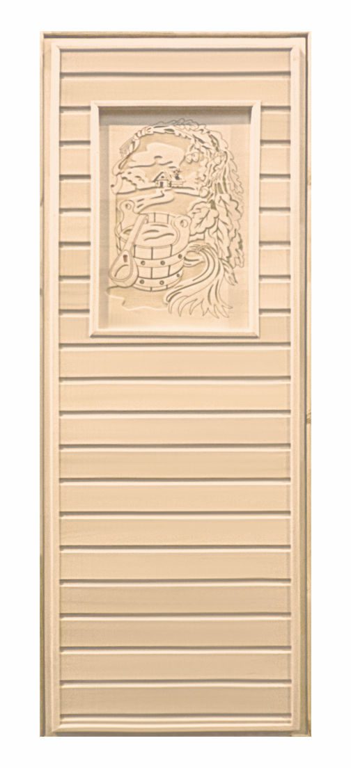 Дверь глухая липа с рисунком (коробка хвоя) 1900х700