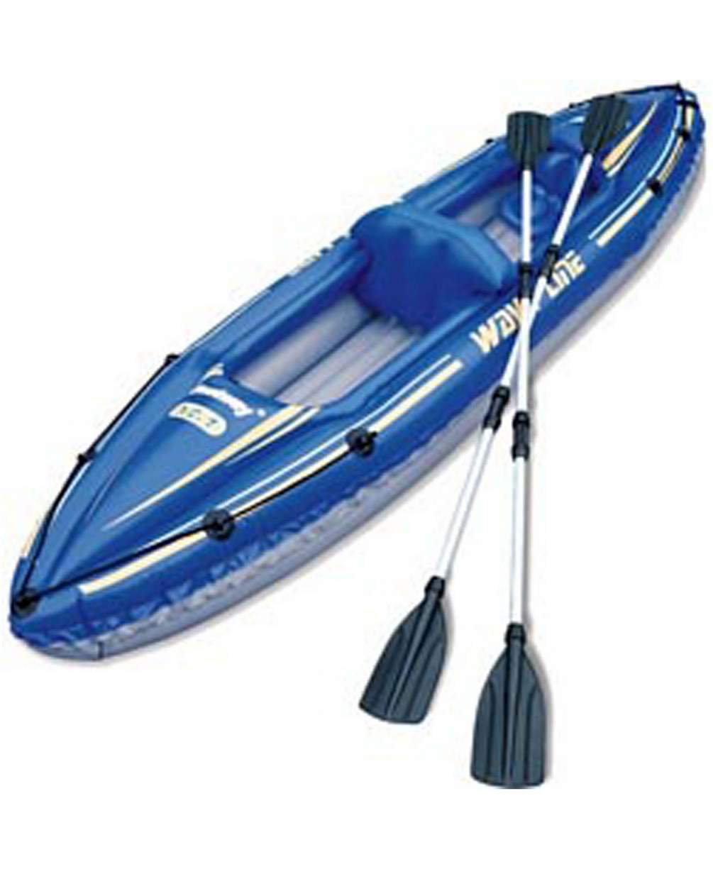 Лодка BESTWAY Wave Line Kayak Set 142х30 360х76см,+алюмин.весла (65020В)
