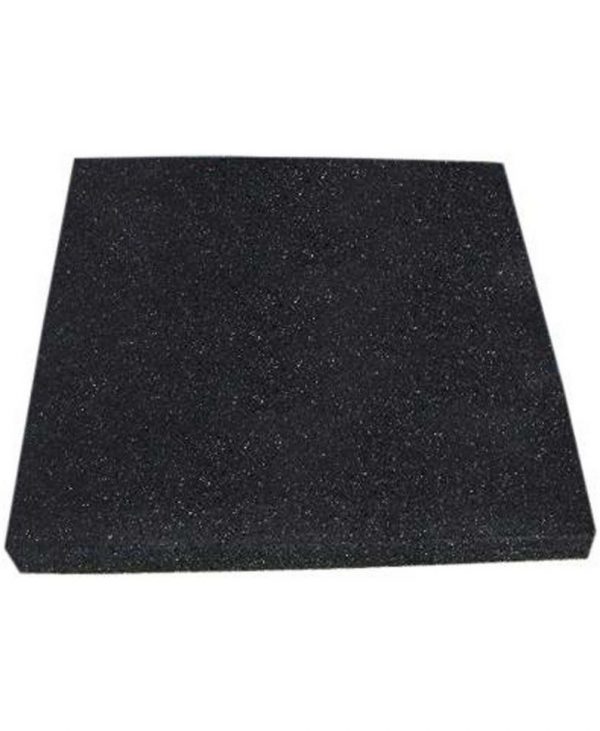 Резиновая плитка GanGart - Черный цвет - 500x500 мм, 40 мм
