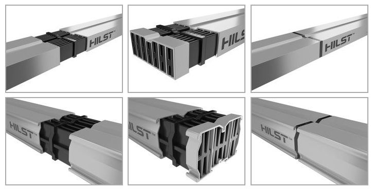Соединитель алюминиевой лаги Hilst connector 3D для Professional 60*40мм (упак. 10шт.)