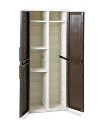 Шкаф TOOMAX WOOD LINE S, 2-х дверный с 4 полками, арт. 255, коричневые дверцы
