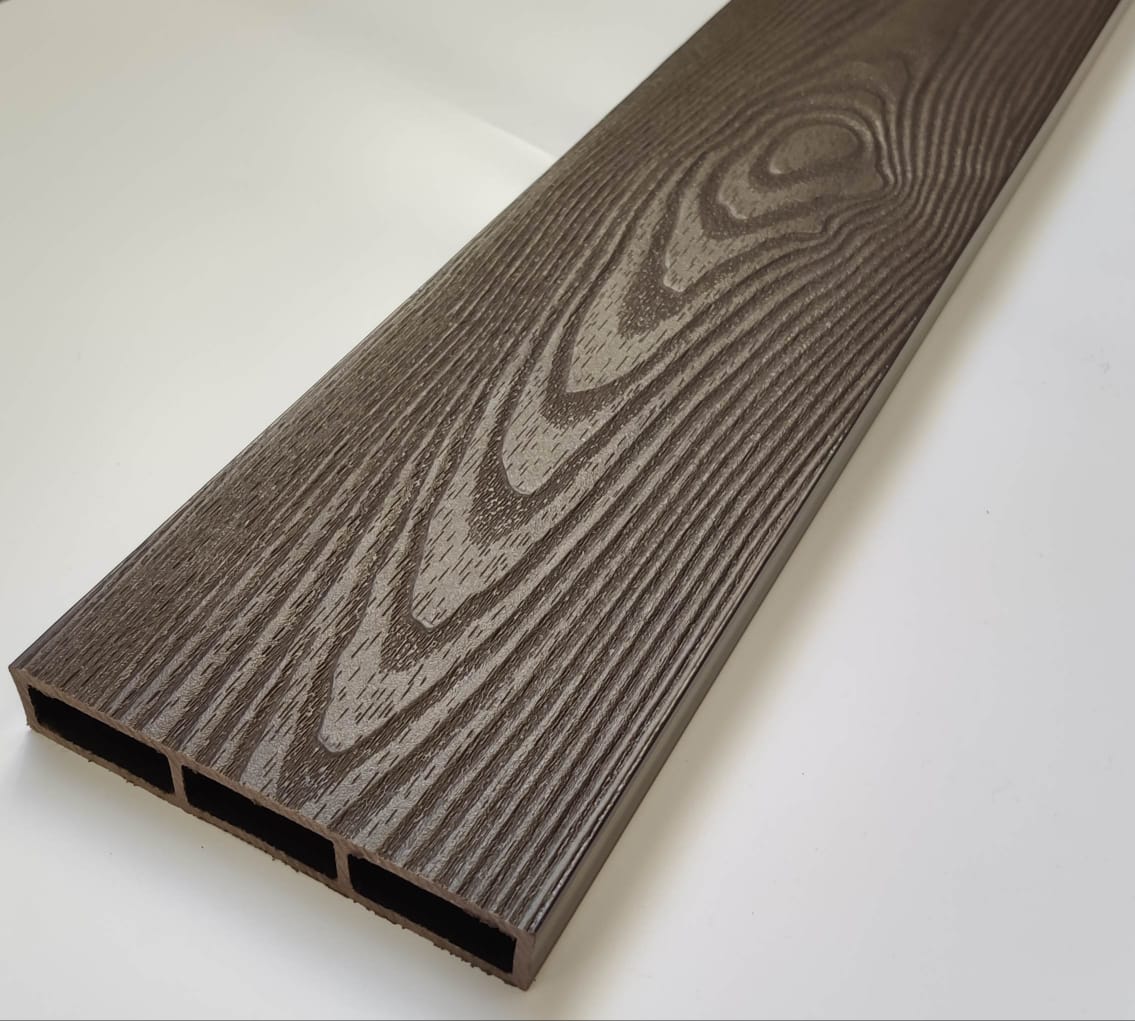 Доска для грядок ДПК NauticPrime Esthetic Wood / Высота - 22,5 см // Серый