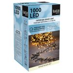 Гирлянда Luca Snake light теплый белый свет (1000 ламп, длина гирлянды 2000 см) для ёлки 230-260 см