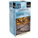 Гирлянда Luca Snake light теплый белый свет (700 ламп, длина гирлянды 1400 см) для ёлки 215 см