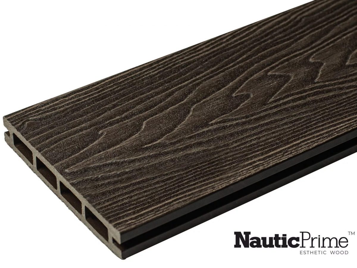 Террасная доска NauticPrime (Light) Esthetic Wood / Венге // 145x22x6000