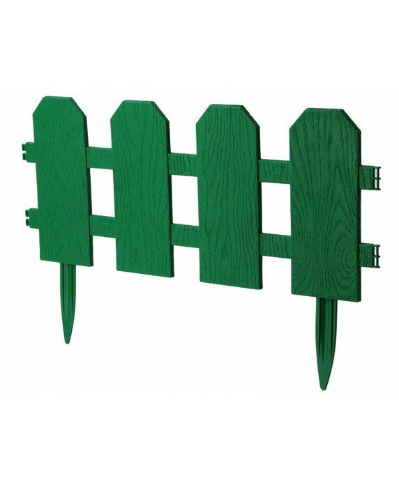 Забор "Штакетник" GardenDreams, цвет зеленый