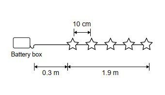 Гирлянда Звезда на батарейках Luca Lighting теплый свет (20 ламп, длина гирлянды 190 см)