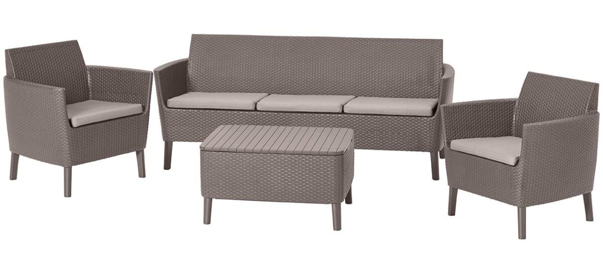 Комплект Салемо трипл сет (Salemo 3 seater set) капучино